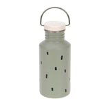 Drinkfles stainless steel - Happy Prints - Light Olive