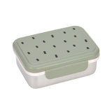 Lunchbox stainless steel - Happy Prints - Light Olive