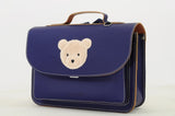 Lederen kleutertas met magneetsluiting - Teddy Marine