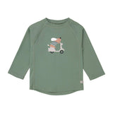 UV-zwemshirt met lange mouwen - Scooter Dog Green