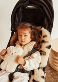 Sheepskin Snuggler - Leopard peanut
