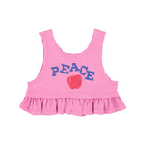 Top - Roze met "peace"-print