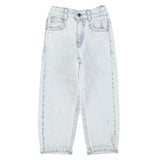 Washed light blue denim