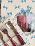 Glitter bestekset - Spakling Sangria