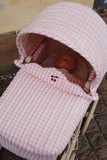 Doll pram - Powder Pink Check poppenwagen