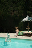 Opblaasbare goal met bal - Green stripe