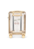 Travel suitcase - Cherry transparant