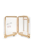 Travel suitcase - Cherry transparant