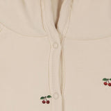 Newborn onesie met kap - Cherry