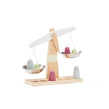 Houten weegschaal
