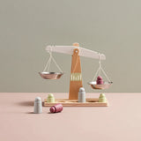 Houten weegschaal