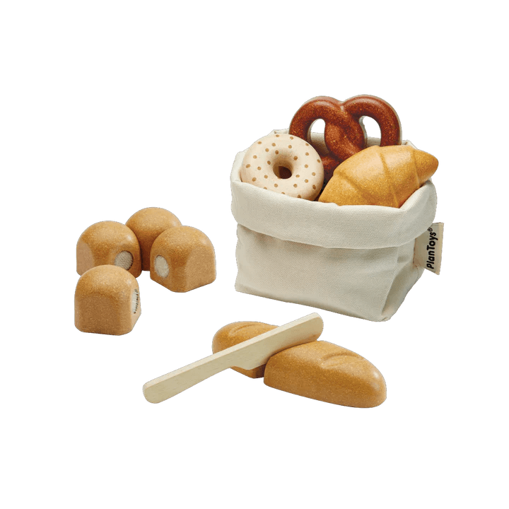 bread set - houten broodset - plantoys