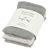 Tetra Tücher 3er Pack muslin cloth - Lime stone - Konges Slojd