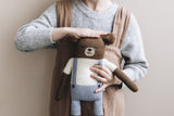 Main Sauvage - Grote knuffel Teddy - Blauw