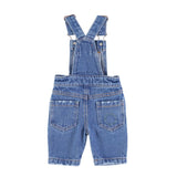 Baby tuinbroek - washed navy denim