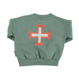 Baby sweater Red Cross - groen