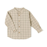 Blouse Mao checkered - Grain/Moss - Nixnut