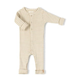 Onesie - Rib Biscuit Stripe - Nixnut