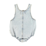 Romper - washed blue denim