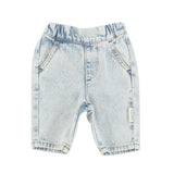 Babybroek - washed blue denim